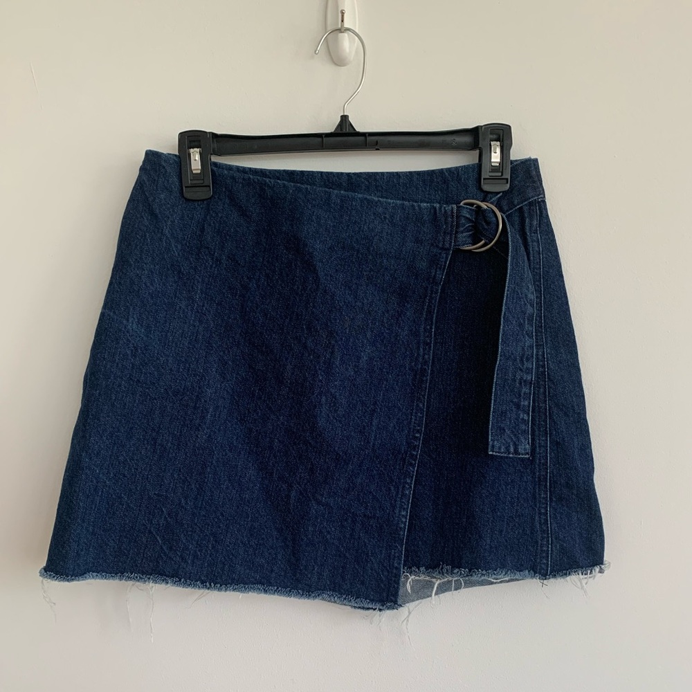 Madewell Denim wrap skirt